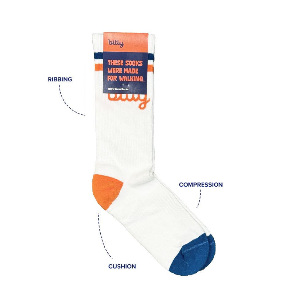 Bitly Crew Socks
