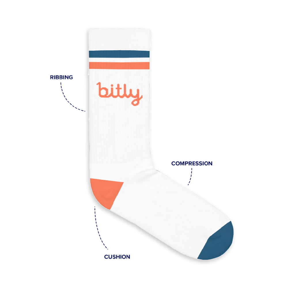 Bitly Crew Socks